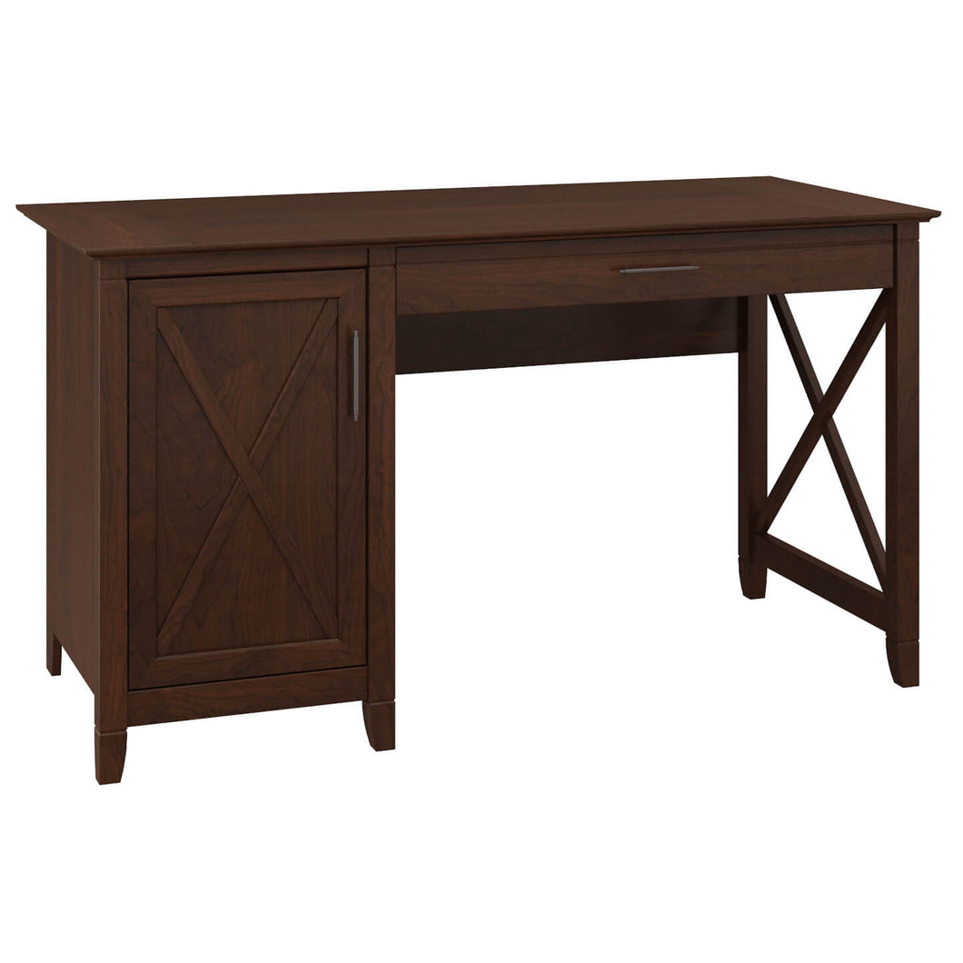 54W Computer Desk with Keyboard Tray and Storage