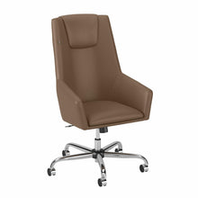 Load image into Gallery viewer, High Back Leather Box Chair
