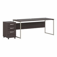 Load image into Gallery viewer, 72W x 30D Computer Table Desk with 3 Drawer Mobile File Cabinet
