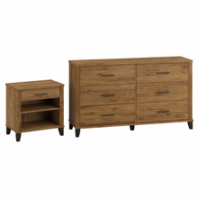 Load image into Gallery viewer, 6 Drawer Dresser and Nightstand Set
