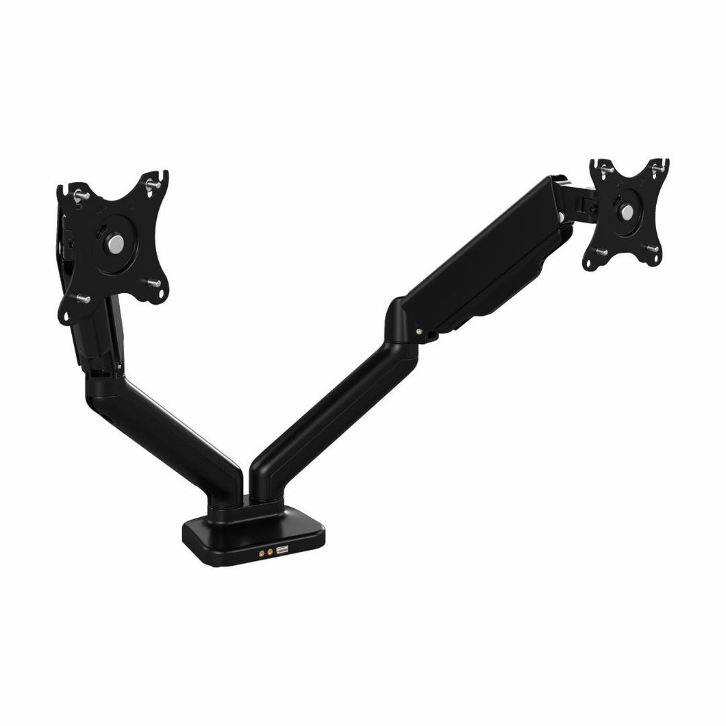 Adjustable Dual Monitor Arm with USB Port