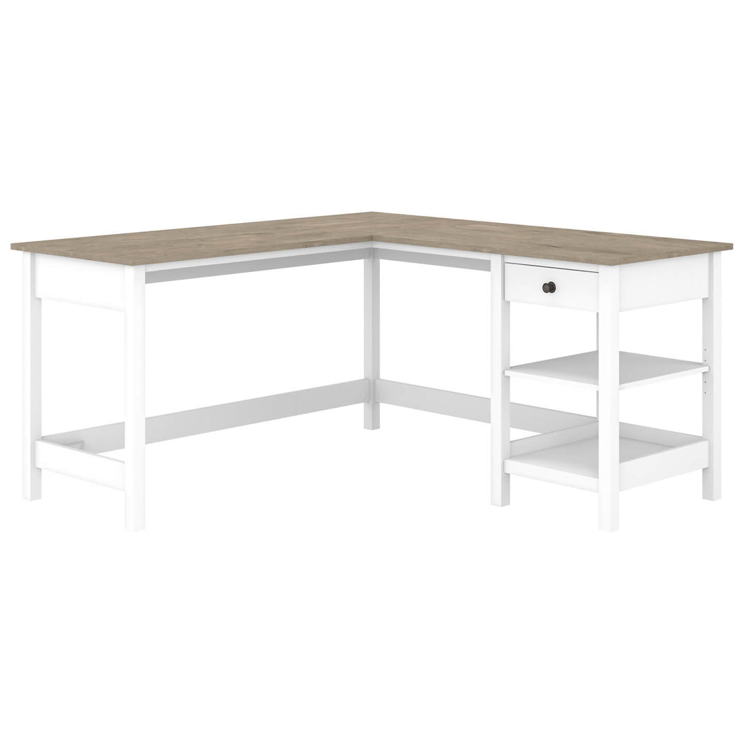 60W L Shaped Computer Desk with Storage