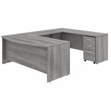 Load image into Gallery viewer, 72W x 36D U Shaped Desk with Mobile File Cabinet
