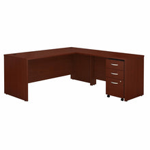 Load image into Gallery viewer, 72W L Shaped Desk with 48W Return and Mobile File Cabinet
