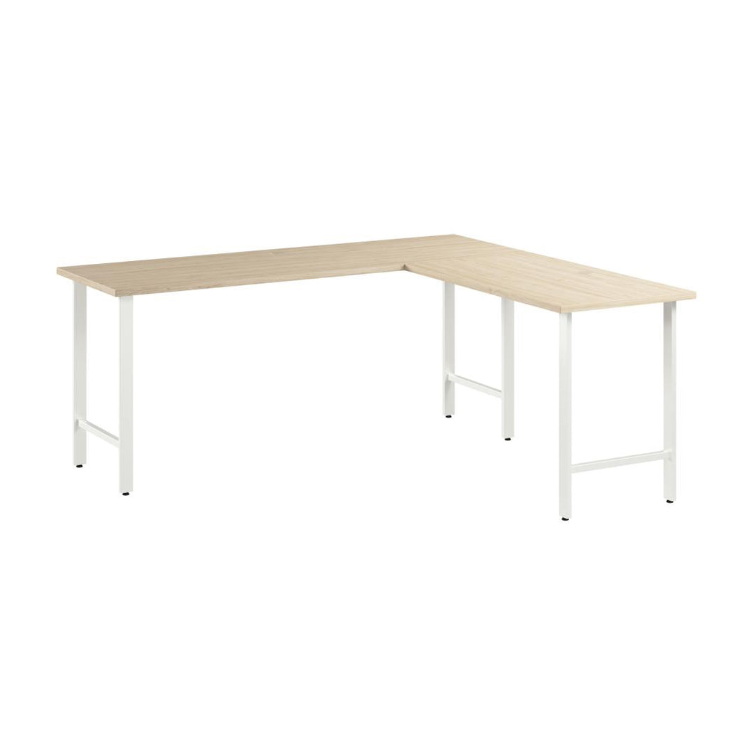72W x 24D L Shaped Computer Desk with Metal Legs