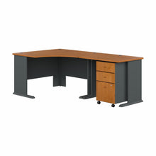 Load image into Gallery viewer, 48W Corner Desk with 36W Return and Mobile File Cabinet
