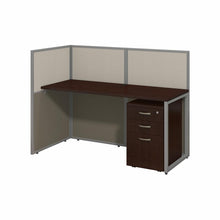 Load image into Gallery viewer, 60W Desk with 45H Open Cubicle Panel and File Cabinet
