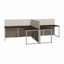 Load image into Gallery viewer, 60W 2 Person L Shaped Desk with 45H Cubicle Panel
