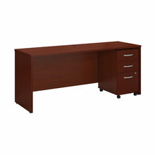 Load image into Gallery viewer, 72W x 24D Office Desk with Mobile File Cabinet
