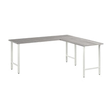 Load image into Gallery viewer, 72W x 24D L Shaped Computer Desk with Metal Legs
