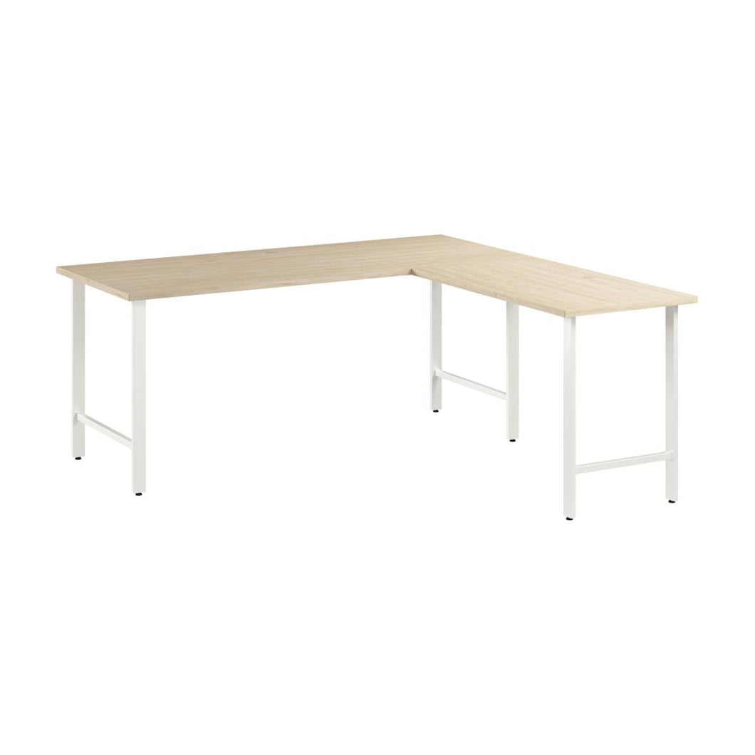 72W x 30D L Shaped Computer Desk with Metal Legs