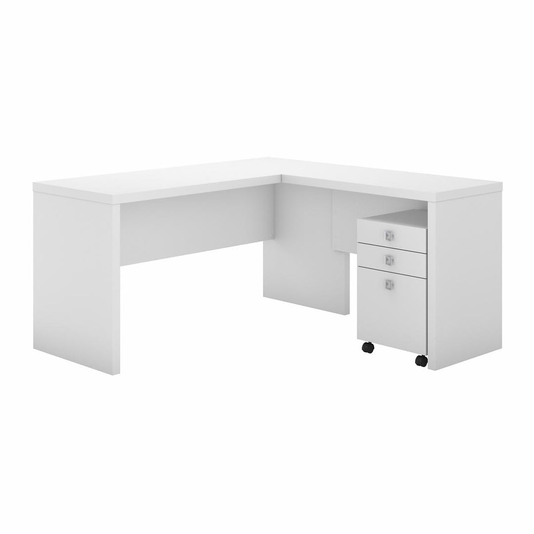 L Shaped Desk with Mobile File Cabinet
