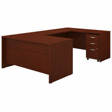Load image into Gallery viewer, 60W U Shaped Desk with 3 Drawer Mobile File Cabinet
