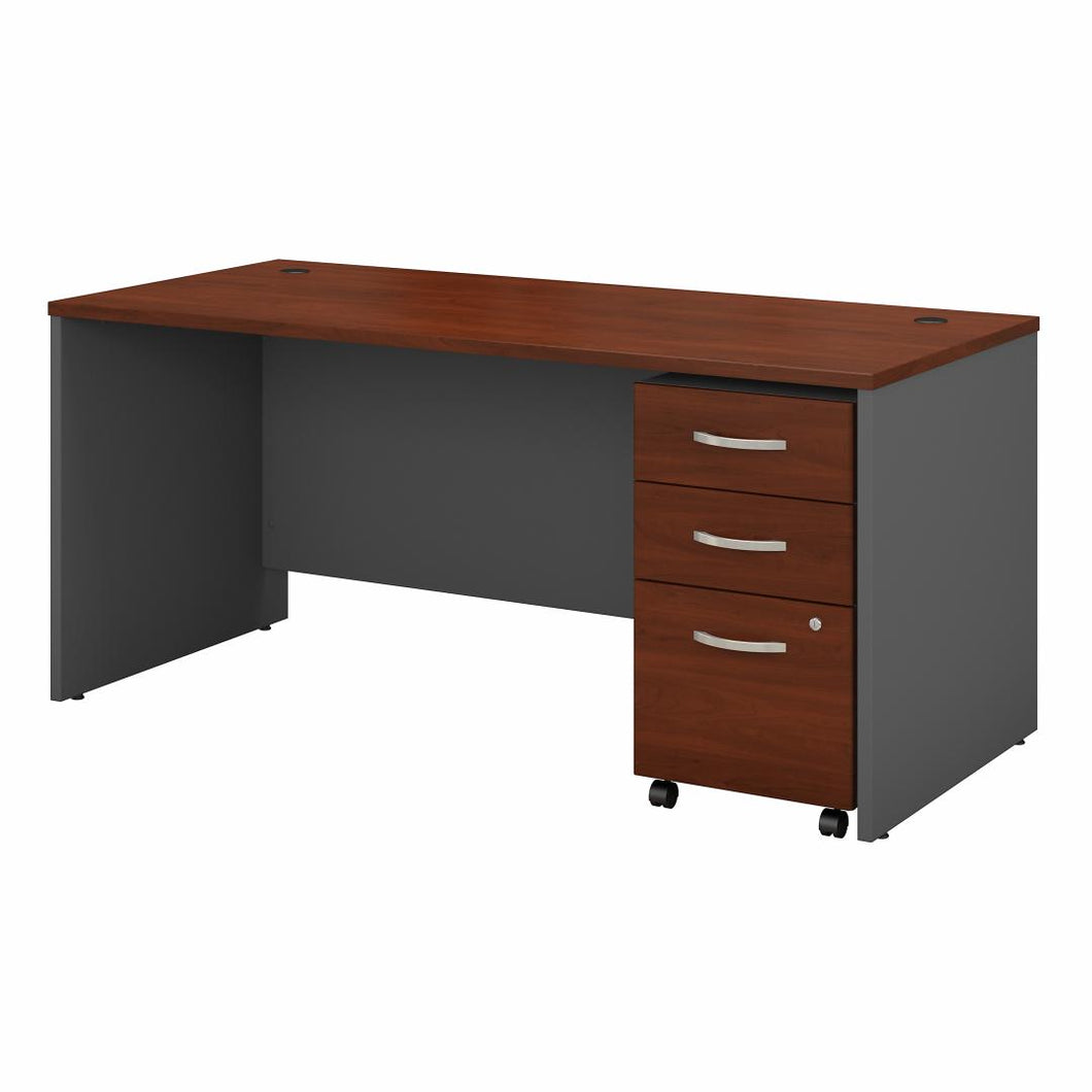 66W x 30D Office Desk with Mobile File Cabinet