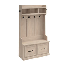 Load image into Gallery viewer, 40W Hall Tree and Shoe Storage Bench with Doors
