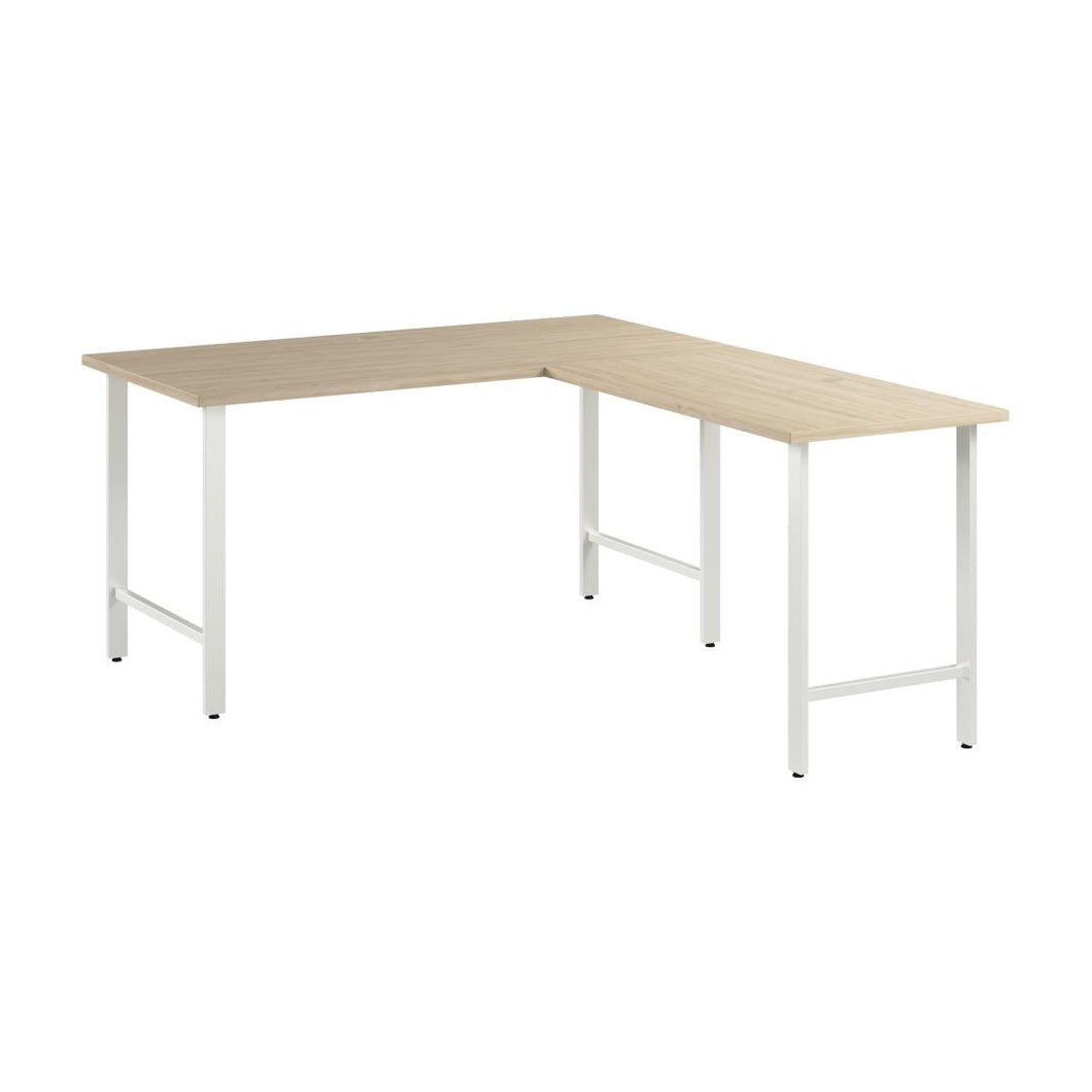 60W x 30D L Shaped Computer Desk with Metal Legs