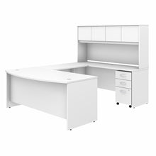 Load image into Gallery viewer, 72W x 36D U Shaped Desk with Hutch and Mobile File Cabinet
