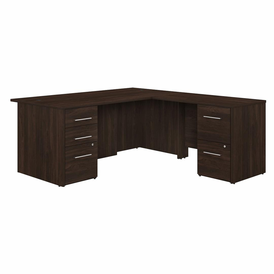 72W L Shaped Executive Desk with Drawers