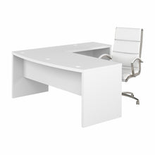Load image into Gallery viewer, 72W Bow Front L Shaped Desk and Chair Set
