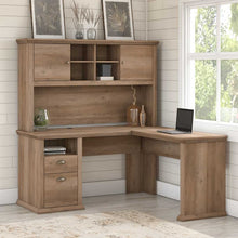 Load image into Gallery viewer, 60W L Shaped Desk with Hutch
