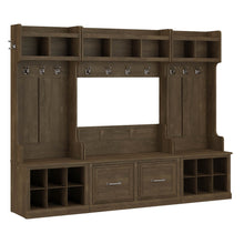 Load image into Gallery viewer, Full Entryway Storage Set with Coat Rack and Shoe Bench with Doors

