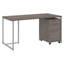 Load image into Gallery viewer, 60W Table Desk with 3 Drawer Mobile File Cabinet
