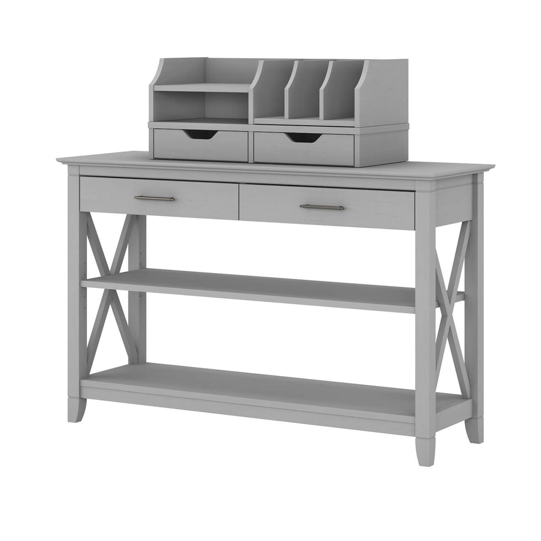 Console Table with Storage and Desktop Organizers