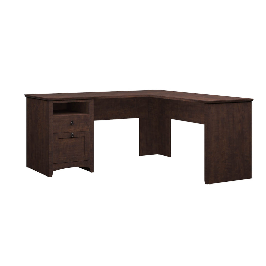 60W L Shaped Desk with Drawers