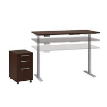 Load image into Gallery viewer, 60W x 30D Electric Height Adjustable Standing Desk with Storage
