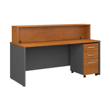 Load image into Gallery viewer, 72W x 30D Reception Desk with Mobile File Cabinet
