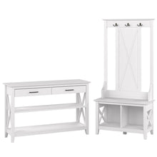 Load image into Gallery viewer, Entryway Storage Set with Hall Tree, Shoe Bench and Console Table
