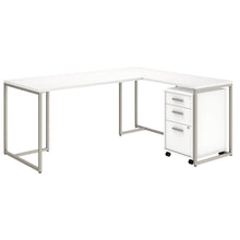 Load image into Gallery viewer, 72W L Shaped Desk with 30W Return and Mobile File Cabinet
