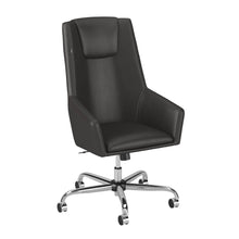 Load image into Gallery viewer, High Back Leather Box Chair
