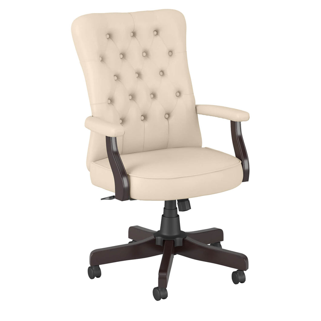 High Back Tufted Office Chair with Arms