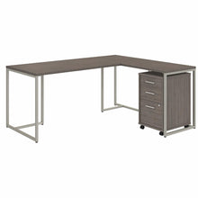 Load image into Gallery viewer, 72W L Shaped Desk with 30W Return and Mobile File Cabinet

