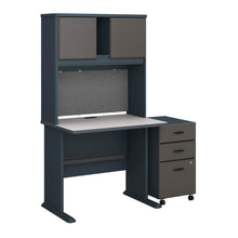 Load image into Gallery viewer, 36W Desk with Hutch and Mobile File Cabinet
