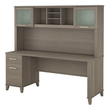 Load image into Gallery viewer, 72W Office Desk with Drawers and Hutch
