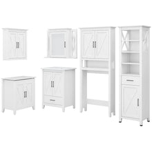 Load image into Gallery viewer, Farmhouse Bathroom Set with 24W Vanity, Medicine Cabinet and Storage
