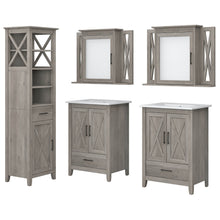 Load image into Gallery viewer, 48W Double Vanity Set with Sinks, Medicine Cabinets and Linen Tower
