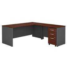 Load image into Gallery viewer, 72W L Shaped Desk with 48W Return and Mobile File Cabinet
