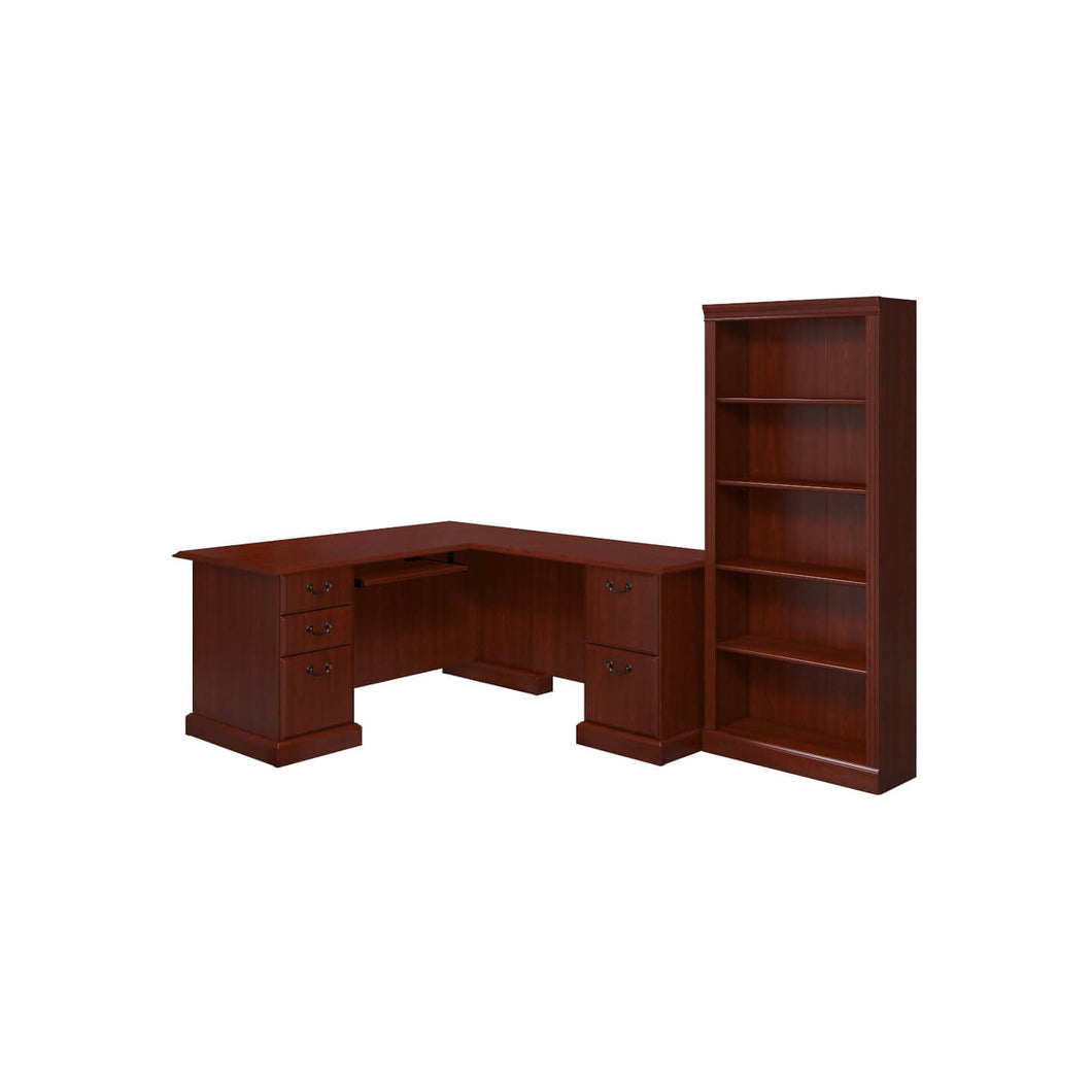 L Shaped Desk and Bookcase