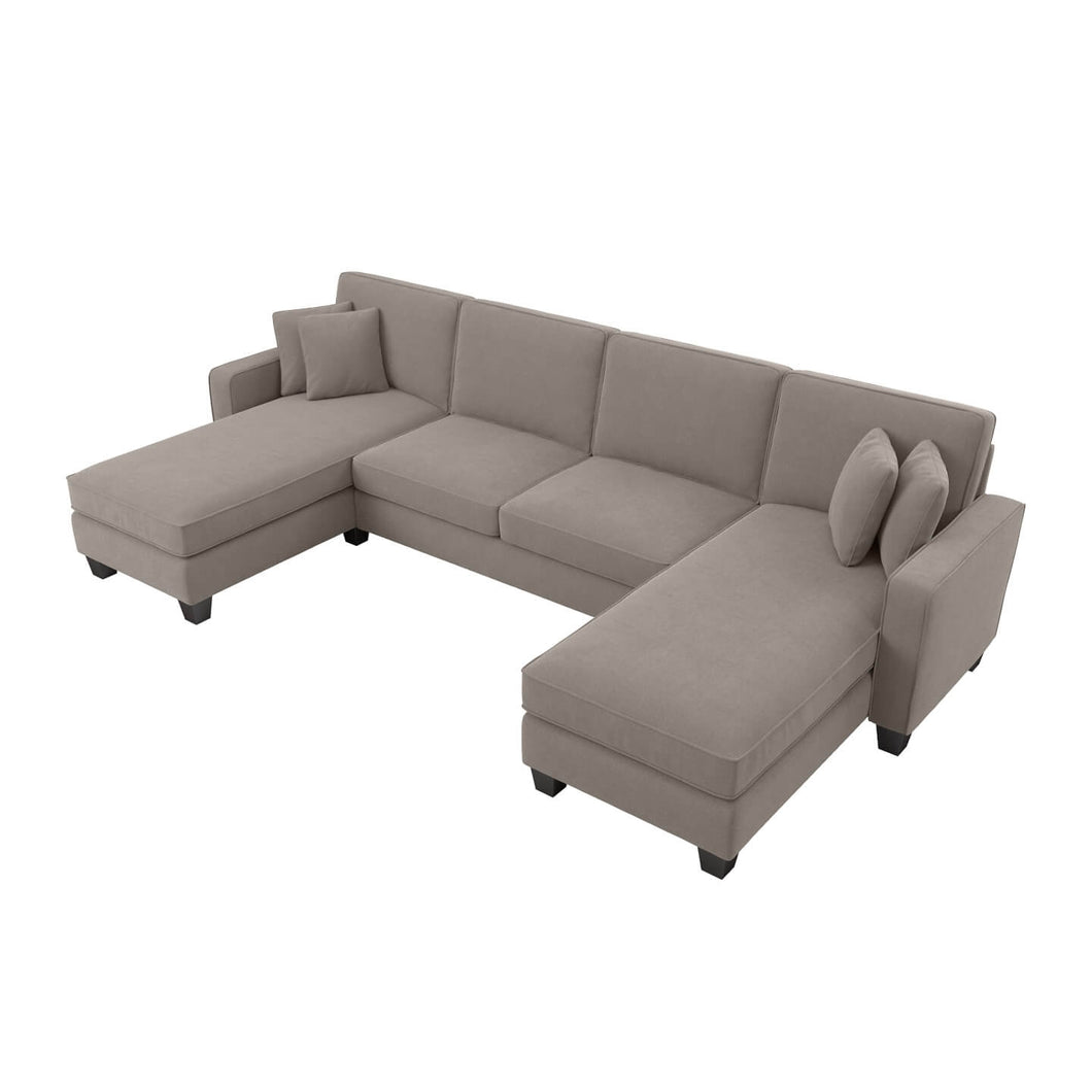 131W Sectional Couch with Double Chaise Lounge