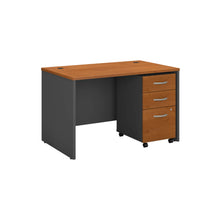 Load image into Gallery viewer, 48W x 30D Office Desk with Mobile File Cabinet
