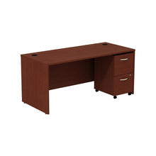 Load image into Gallery viewer, Desk with 2 Drawer Mobile Pedestal
