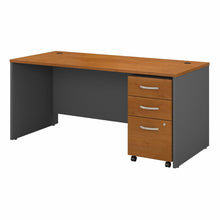 Load image into Gallery viewer, 66W x 30D Office Desk with Mobile File Cabinet
