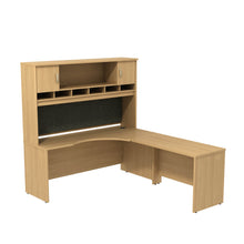 Load image into Gallery viewer, Right Handed Corner L Shaped Desk with Hutch
