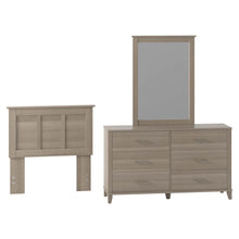 Load image into Gallery viewer, Dresser with Mirror and Twin Size Headboard
