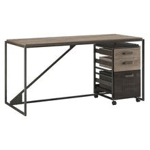 Load image into Gallery viewer, 62W Industrial Desk with 3 Drawer Mobile File Cabinet

