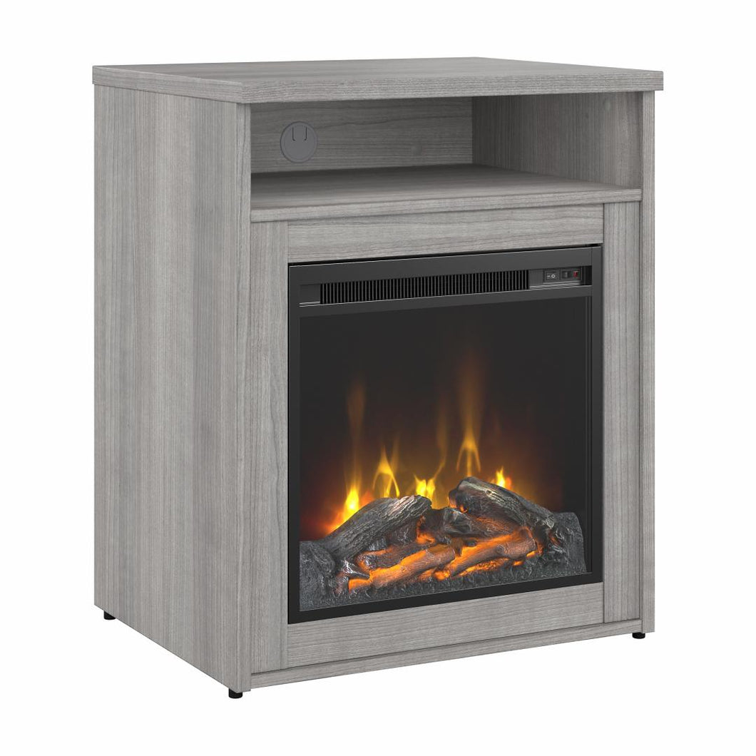 24W Electric Fireplace with Shelf