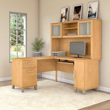 Load image into Gallery viewer, 60W L Shaped Desk with Hutch
